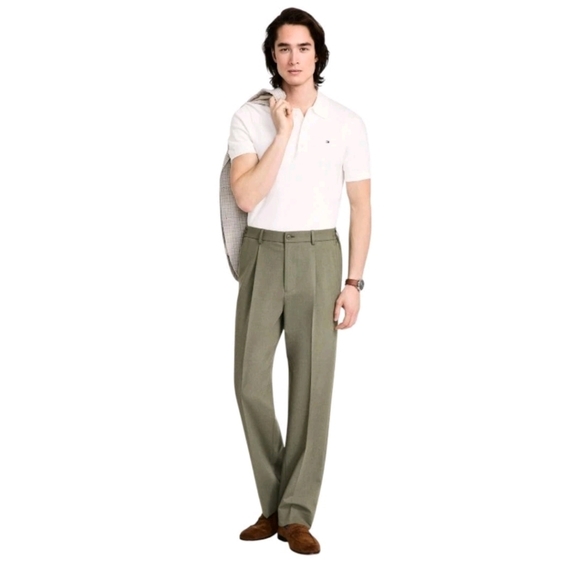Tommy Hilfiger Other - $95 Tommy Hilfiger Mens ThFlex Dress Pants 33W/32L Sage Green Solid Stretch